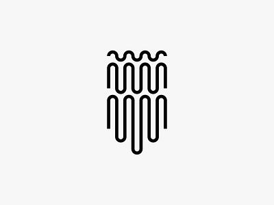 Inguard clean guard icon logo minimal modern shield simple wave