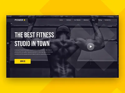 Fitness - Web Header 2020 app clean design design dribbble fitness gym landingpage minimal product design saas trend ui user experience userinterface ux web webheader website wordpress