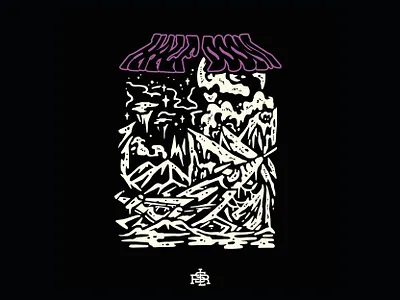 Death Space artwork band merch bandmerch clothing design drawing illustration merch design merchandise music album shirtdesign