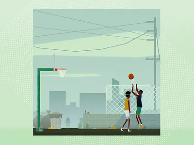 Basketball court 🏀 3d animation basketball basketball court basketball skills character animation character design illustration looping loopinggif lowpoly motion