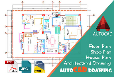 AutoCAD Floor plan 2d 2danimation architechture autodesk drafting drawing floorplan planing