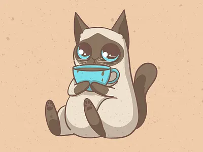 coffee cat big eyes cacao cartoon cat characterdesign children children art coffee coffee cup cute digitalart illustration kitten kitty logo sweet