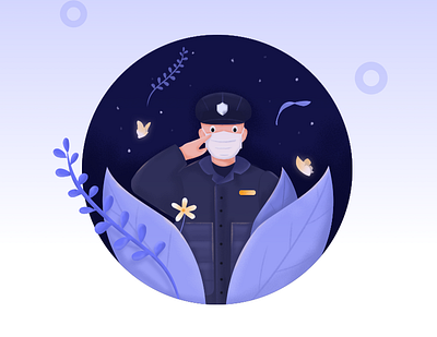 NO.3 Policemen design illustration ui 应用 设计