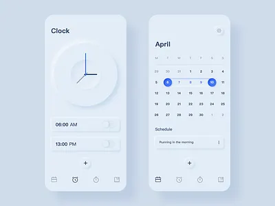 Calendar and alarm app blue calendar and alarm calendar and alarm design logo