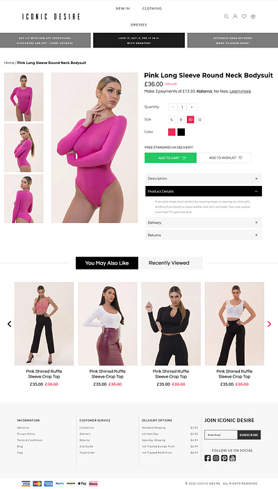 Product page