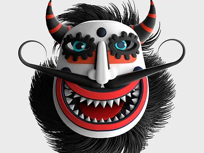 Mask Kuker 3d acrime adobe aftereffects animation c4d cartoon design illustration render
