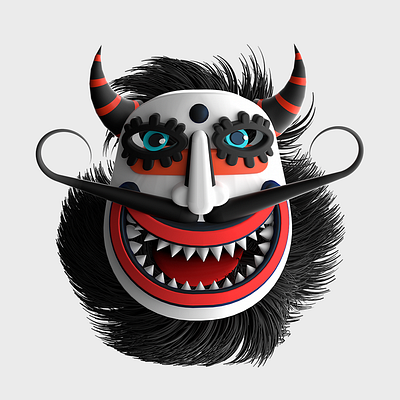 Mask Kuker 3d acrime adobe aftereffects animation c4d cartoon design illustration render