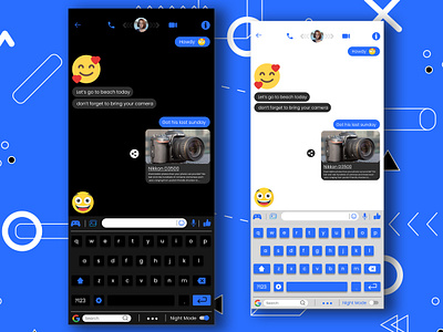 fb messenger concept design figma figmadesign illustration nepal ui ui design uiux