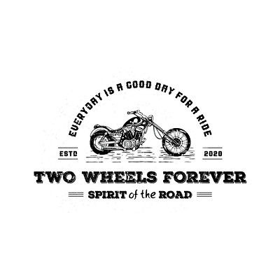 Vintage retro logo concept design for Biker Club. brand identity branding design graphic design logo print typography vector