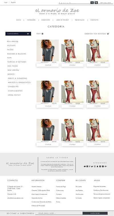 Categoria page