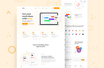 Nexa Landing Page 2020 trend agency agency branding agency website brand identity branding digitalart firstshot flatdesign landingpage minimalist modern design nexa simplicity typography uidesign web layout webdesign
