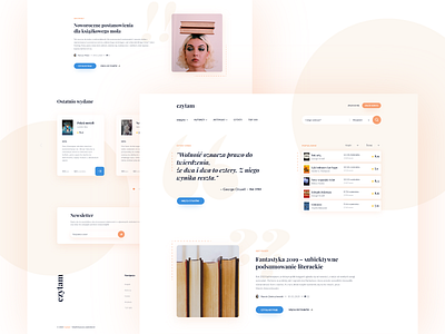 czytam design landing page landingpage layout ui ux web webdesign website