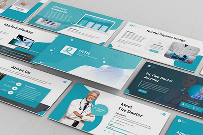 HLTH - Health Powerpoint Template business presentation clean finance investor lookbook minimal pitchdeck powerpoint template presentation simple slides