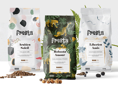 Fresta packaging 3d brand brand identity branding branding and identity coffee coffee packaging illustration logo packaging packaging design