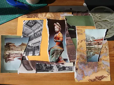 Second Collage analog artwork china collage design event branding events graphic design hand made history music photography photoshop poster texture vintage