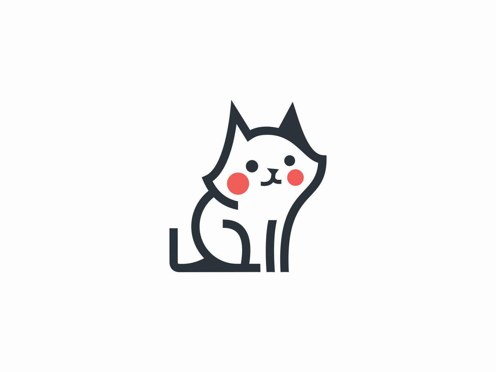 Cute Cat Logo by Lucian Radu on Dribbble