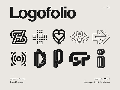 Logofolio Vol. 2 on Behance behance behance project brand branding collection graphicdesign letter mark lettermark lettermark logo logo logo collection logo design logodesign logofolio logos logotype marks monogram symbol trademark