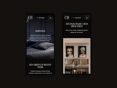 Portfolio Interior Designer dark dark ui figma interior interior designer mobile mobile design portfolio portfolio site webdesign webflow