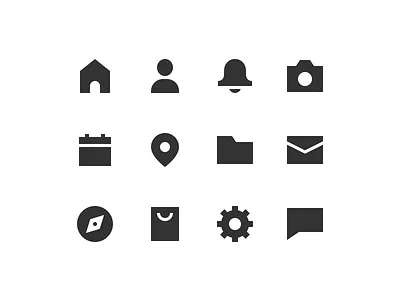 edgy set bell calendar camera edgy email filled folder house icon set iconography icons iconset solid