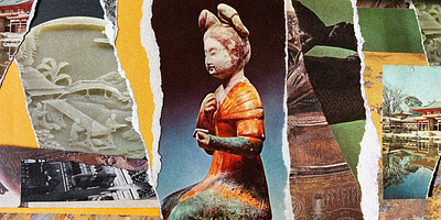 Collage Editing Process artwork branding china cinematic collage culture design events graphic design green history music photography photoshop poster repurposed reuse texture typography vintage