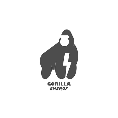 Gorilla Energy 🦍 brand identity branding energy logo gorilla logo logo logo concept logo inspiration logodesign logos negative space logo