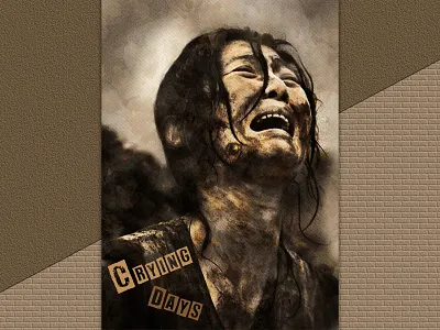 Crying Days affiche compositing graphic design illustration photomontage photoshop poster print psd typography