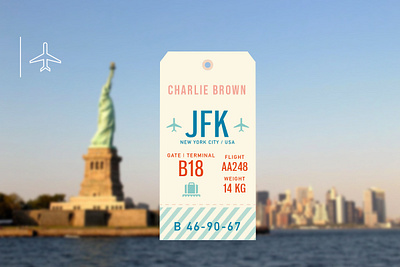 New York | Luggage Tag adventure design digital graphic design icon luggage tags newyork tags travel vector