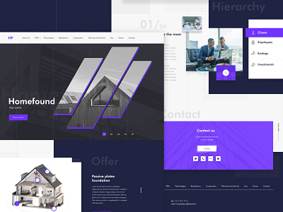 Homefound web design kacper landing page michalik ui user experience user interface ux visual design website