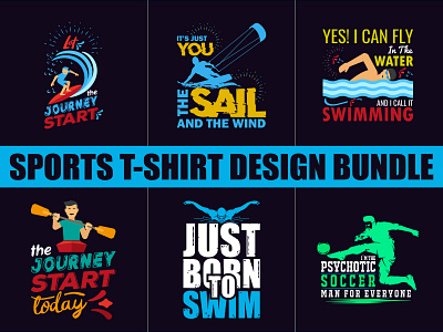 Sports T Shirt Design Bundle branding design illustration kites kitesurf kitesurfing soccer sports t shirt swimming t shirt art t shirt design t shirts typography ui vector