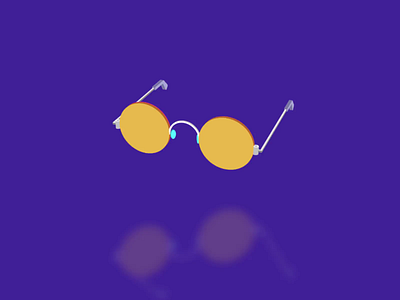 Sunglasses animation cartoon color motion design