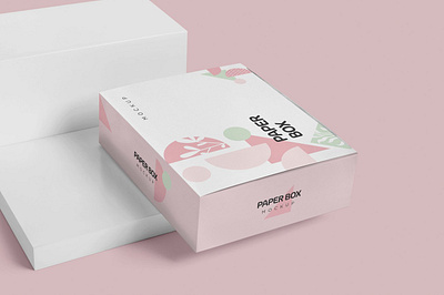 Wide Rectangular Paper Box Mockups box box mockup box mockups design mock up mockup mockup set mockups package package design packaging paper paper box paper box mockup paper box mockups psd rectangular simple template wide