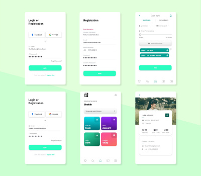 Educational App-UI design mobile app mobile app design mobile design mobile ui ui design