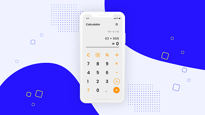 DailyUI 04 adobe xd calculator ui dailyui dailyui04 mobile ui uidesign web webdesign