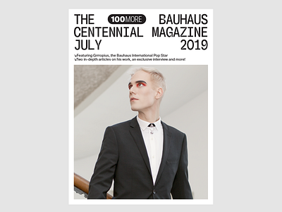 Grrropius Visual Identity bauhaus100 branding cover design identity logo magazine magazine cover print stationery