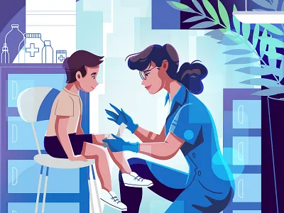 Primary care animation care character doctor explainer video health healthcare hospital illustration medical medicine primary vector