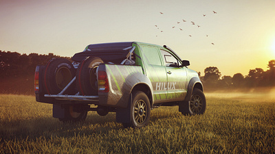 Hilux Dakar GT3-1 3d 3d art 3dmodel 3dmodelling advertising automotive design product render render rendering