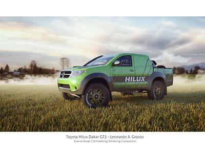 Hilux Dakar GT3 - 3 3d 3d art 3dmodel 3dmodelling automotive design product render product rendering render rendering