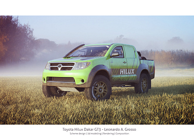 Hilux Dakar GT3 - 4 3d 3d art 3dmodel 3dmodelling automotive design product render product rendering render rendering