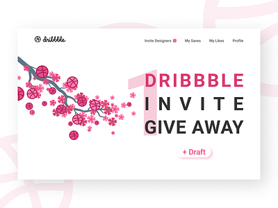 Dribbble Invite Give Away draft dribbble invite dribbble invite giveaway giveaway invite thanks ui ux