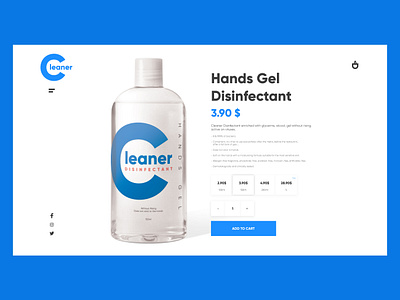 Cleaner Website UI clean corona coronavirus interface ui uidesign uiux ux uxdesign webdesign