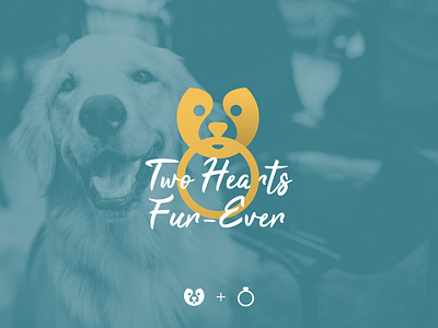 Wedding pet care logo concept branding design graphic logo logodesign