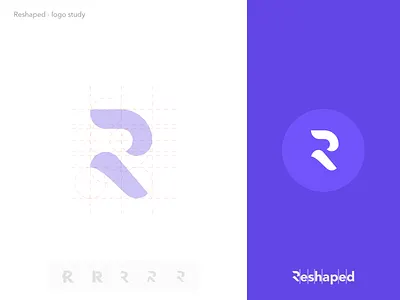 Reshaped logo study agency brand branding design digital grid icon identity illustration logo mark symbol typography vector web