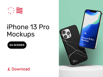 iPhone 13 Pro Mockups app branding bundle case design download identity iphone iphone13 logo mobile mockup mockups psd template typography website