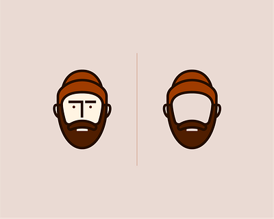 Faciallustrations — Josh Vertucci beanie beard design face icon illustration photographer strokes thick lines vector