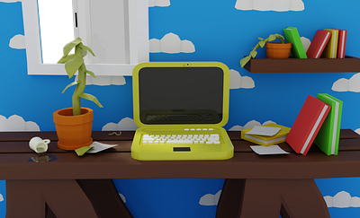 Editorial - 3D Illustration #3 3d 3d art blender editorial game art illustration isometric low poly lowpoly render
