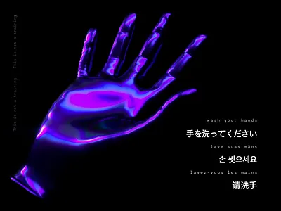 Wash your hands 3d animation coronavirus generative gif houdini octane simulation