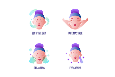 Skin Care and Spa | 16 icons set icon icon design icon set icons icons design icons pack iconset sign skin skin care skincare spa