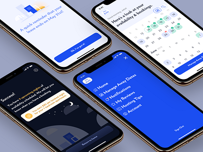 daydream airbnb branding calendar illustration ios mobile mobile app ui uidesign ux