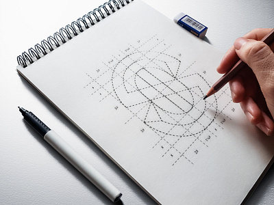 S + Anchor anchor brand brand identity branding geometic letter s lettermark logo logo design logo designer logo grid logo sketch logofield logotype monogram shipping yelostd