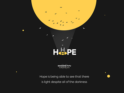 Message of Hope dribbble best shot hope logodesign quote design